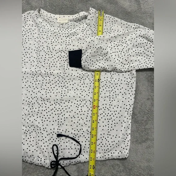 MELLODAY Black and White Polka Dot Blouse, Size Medium - Picture 8 of 8